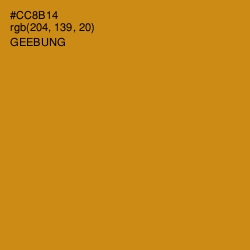 #CC8B14 - Geebung Color Image