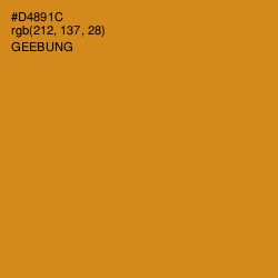 #D4891C - Geebung Color Image