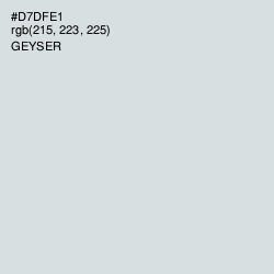 #D7DFE1 - Geyser Color Image