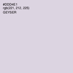 #DDD4E1 - Geyser Color Image