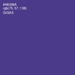 #4B398A - Gigas Color Image
