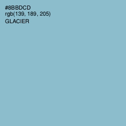 #8BBDCD - Glacier Color Image