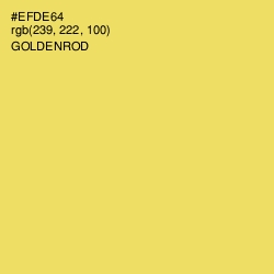 #EFDE64 - Goldenrod Color Image