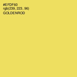 #EFDF60 - Goldenrod Color Image