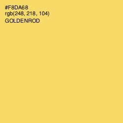 #F8DA68 - Goldenrod Color Image