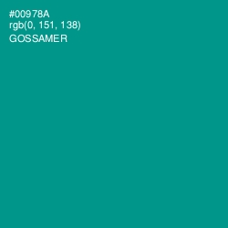 #00978A - Gossamer Color Image