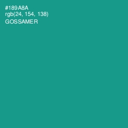 #189A8A - Gossamer Color Image