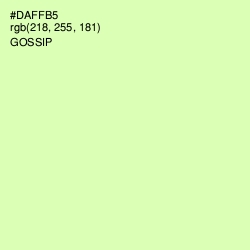 #DAFFB5 - Gossip Color Image