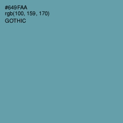 #649FAA - Gothic Color Image