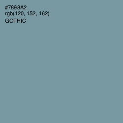 #7898A2 - Gothic Color Image