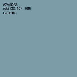 #7A9DA8 - Gothic Color Image