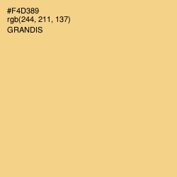 #F4D389 - Grandis Color Image