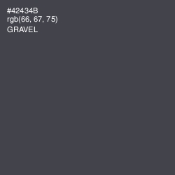 #42434B - Gravel Color Image