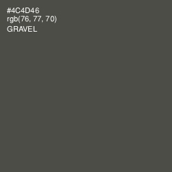 #4C4D46 - Gravel Color Image