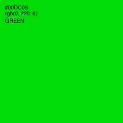 #00DC06 - Green Color Image