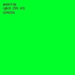 #00FF28 - Green Color Image