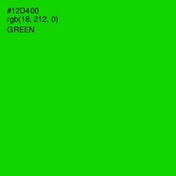 #12D400 - Green Color Image