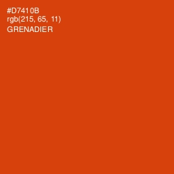 #D7410B - Grenadier Color Image