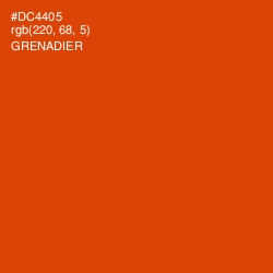 #DC4405 - Grenadier Color Image