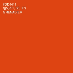 #DD4411 - Grenadier Color Image