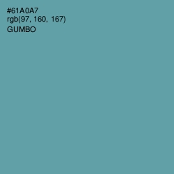 #61A0A7 - Gumbo Color Image