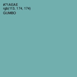 #71AEAE - Gumbo Color Image