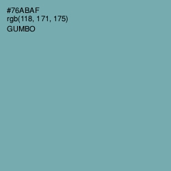 #76ABAF - Gumbo Color Image