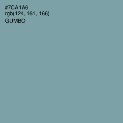 #7CA1A6 - Gumbo Color Image