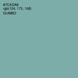 #7CADA8 - Gumbo Color Image