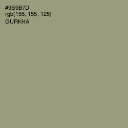 #9B9B7D - Gurkha Color Image