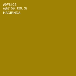 #9F8103 - Hacienda Color Image