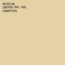 #E5D1A6 - Hampton Color Image