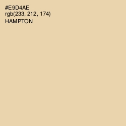 #E9D4AE - Hampton Color Image