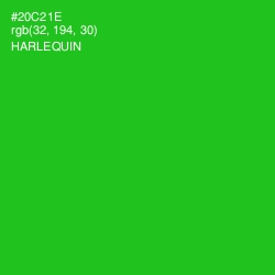 #20C21E - Harlequin Color Image