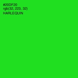 #20DF20 - Harlequin Color Image
