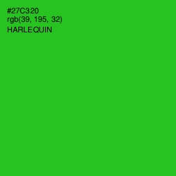 #27C320 - Harlequin Color Image