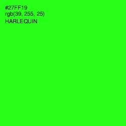 #27FF19 - Harlequin Color Image