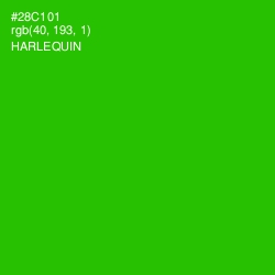 #28C101 - Harlequin Color Image
