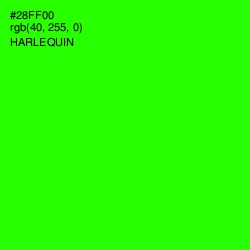 #28FF00 - Harlequin Color Image