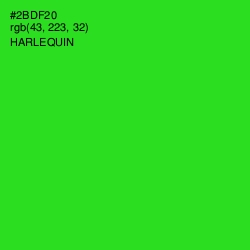 #2BDF20 - Harlequin Color Image