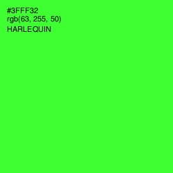 #3FFF32 - Harlequin Color Image