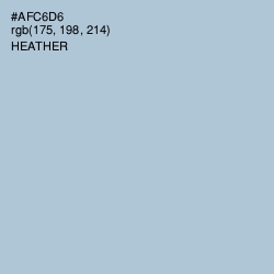 #AFC6D6 - Heather Color Image