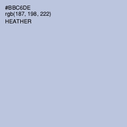 #BBC6DE - Heather Color Image