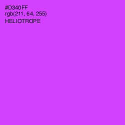 #D340FF - Heliotrope Color Image