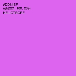 #DD64EF - Heliotrope Color Image