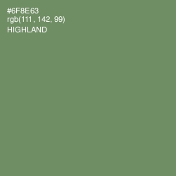 #6F8E63 - Highland Color Image