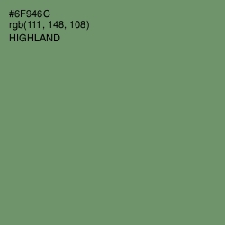 #6F946C - Highland Color Image