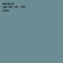 #6C8C94 - Hoki Color Image