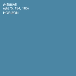 #4B86A5 - Horizon Color Image