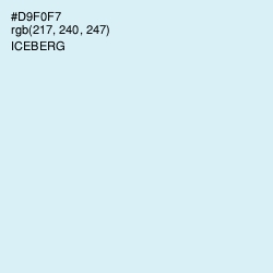 #D9F0F7 - Iceberg Color Image